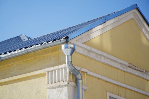 Steel Downspout Installation in Monument